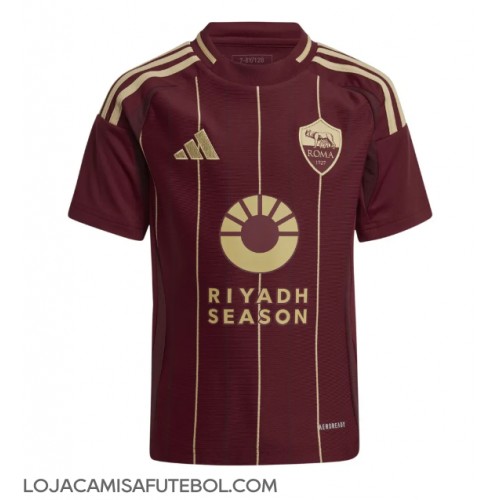 Camisa de Futebol AS Roma Equipamento Principal 2024-25 Manga Curta